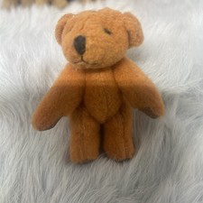 Vintage Tiny Miniature Jointed Teddy Bear Dollhouse Size 2.25"