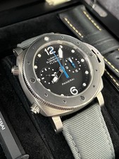 Panerai PAM00615 Luminor Submersible Titanium 3 Days Chrono Flyback Mens Swiss 2