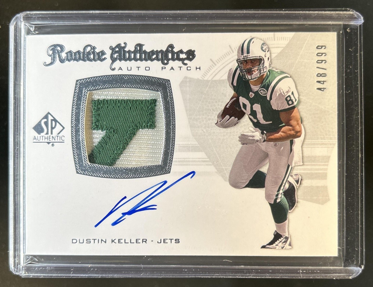 Dustin Keller SP Authentic #276 Autograph Patch