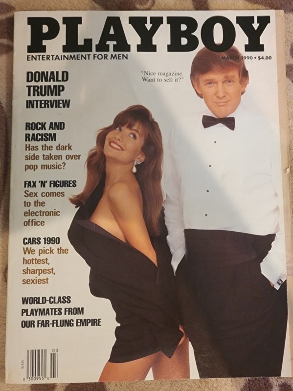 Playboy Magazine March 1990 Donald Trump Cover, CF Intact