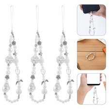 4 Pcs Bow Phone Charm Case Strap Bowknot Charms for Cell Lanyard