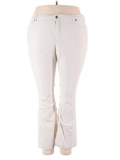 Lands' End Women Ivory Casual Pants 2