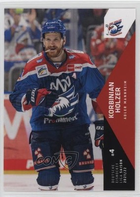 2021-22 City-Press DEL Playercards Deutsche Eishockey Liga Korbinian Holzer 01ks