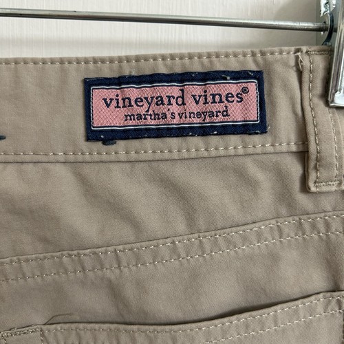 Vineyard Vines On the Go Pants Boys 16 Khaki Chino Performance Nylon Adjustable - Picture 3 of 10