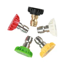 5pcs Pressure Washer Spray Tips Nozzles High Power Kit Quick Connect 1/4" Set