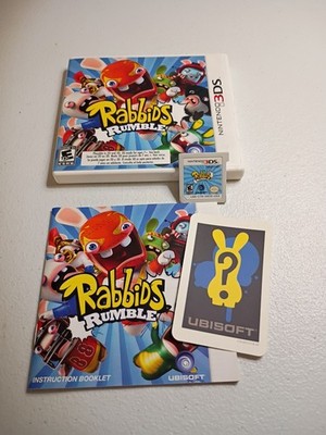 Rabbids Rumble - Nintendo 3DS - Authentic Complete *CIB* Tested and Working