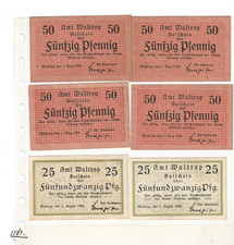 Waltrop  2 x 25, 4 x 50  Pfennig   121