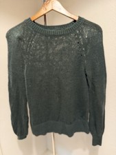 LOFT Forest Green Crewneck Sweater XS