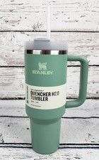 Stanley Stainless Steel H2.0 Flowstate Quencher Tumbler - 40 oz - Eucalyptus NEW
