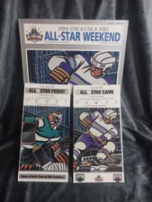 1994 Coca-Cola NHL All-Star Weekend Program W/ Ticket Stubs
