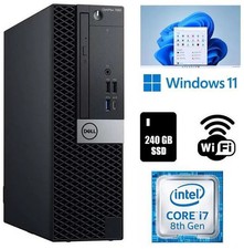 Dell OptiPlex 7060 Desktop Core i7-8700 16GB RAM 240GB SSD W11 Pro