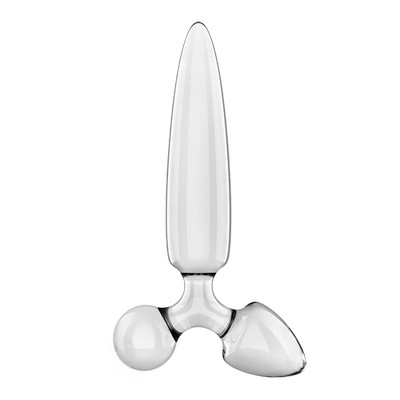 Satisfyer Triple Crystal 1, 3-in-1 Glasdildo, Kugel & Plug