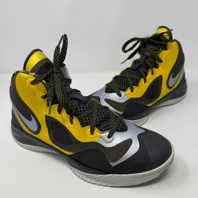 Nike Hyperfranchise XD Tour Yellow and Black Basketball Shoes Men's Size 9.5
