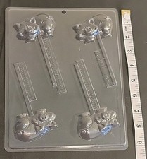 Pig Piggie Barnyard Animal 4H Lollipop Chocolate Candy Mold