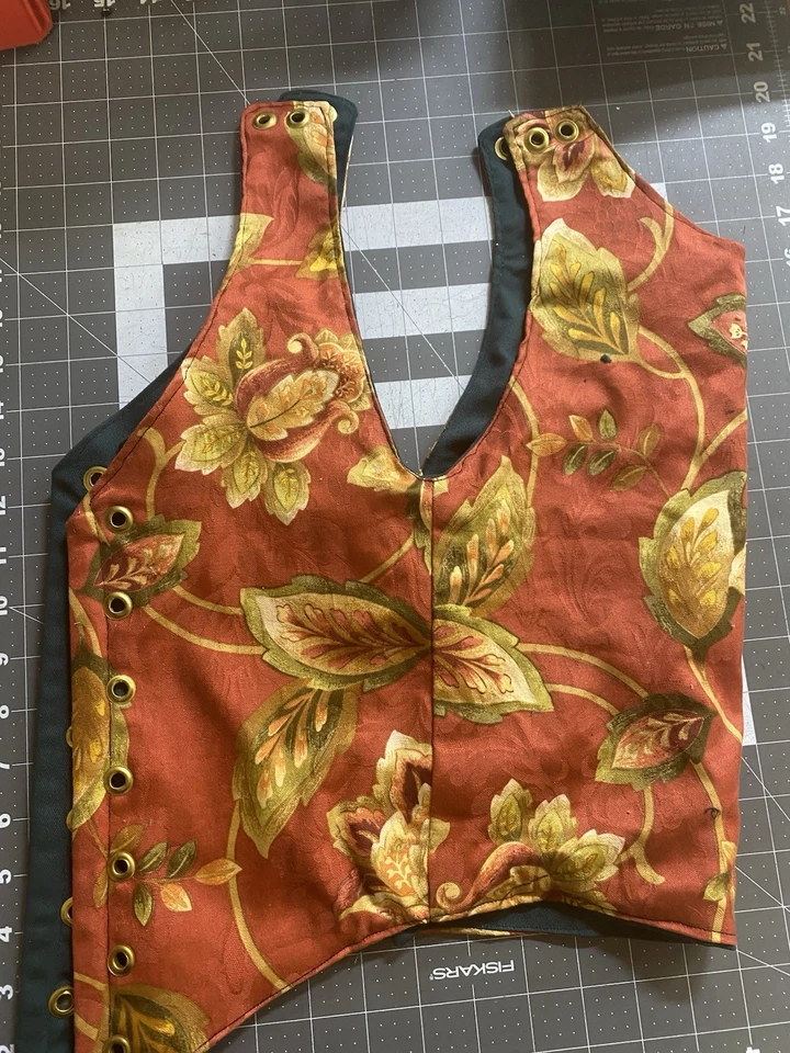 Лиф из саржи эпохи Возрождения для фиксации талии 26 дюймов на талии - Изображение 3 из 4