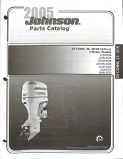 Catalogo ricambi motore fuoribordo Johnson 25-30 CV 2 tempi 2005 J25RSOA J30RLOD