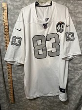 Nike Raiders Jersey 83 Darren Waller White W/ 60 Year Patch Stitched Size 3XL