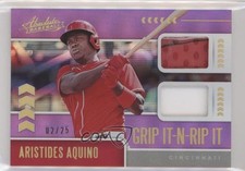 2020 Panini Absolute Grip It-N-Rip It Spectrum Purple 2/25 Aristides Aquino 4k8