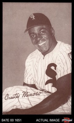1947 Exhibits Minnie Minoso White Sox HOF COMMON VARIATION 5 - EX