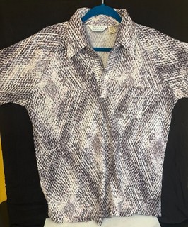 Maglione Lilly Dache Vintage Camicia Uomo Tg L Anni 70 Polo Pelle di Serpente SPEDIZIONE GRATUITA