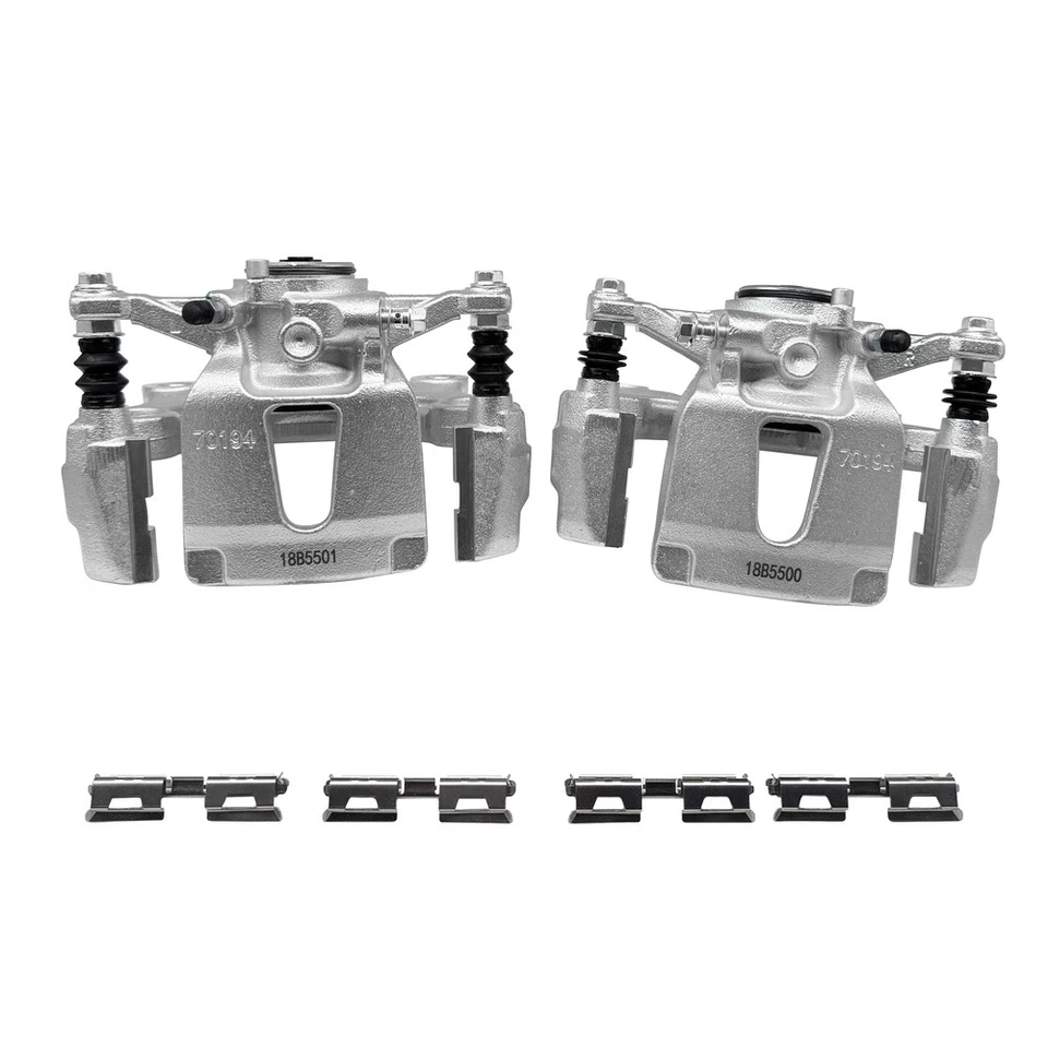 Rear Left Right Brake Calipers w/ Bracket Assembly for 2015 2016 2017 Ford F-150 Foto 2 de 4