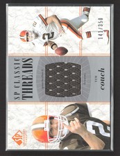 2002 UD SP Legendary Cuts SP Classic Threads Tim Couch #CC-TC 141/350 Jersey