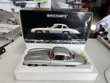 Minichamps 1:18 1954 Mercedes-Benz 300 SL Gullwing Silver Diecast Car
