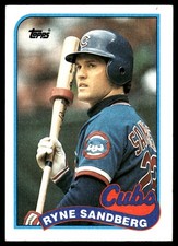 Ryne Sandberg 1989 Topps Doubleheader All-Stars  Cubs MLB READ FREE SHIPPING