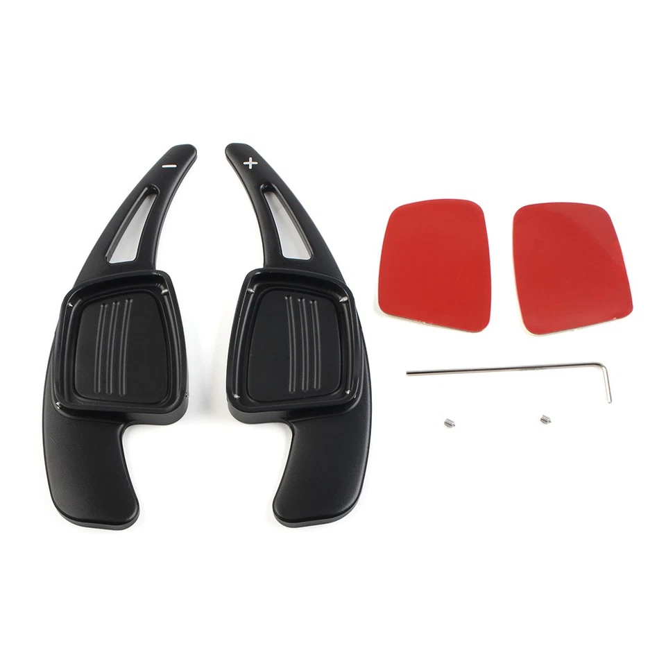 For Audi A3 A4L A5 A6L S3 S4 Q2 Q7 Black Steering Wheel Shift Shifter Paddle Pad - Image 3 of 4