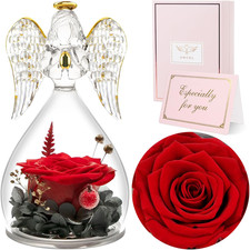 Christmas Rose Gifts for Women, Preserved Flower Birthday Gifts for Mom Grandma,