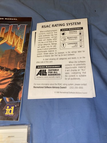 Doom 2 Macintosh Big Box CD ROM Early Print Plus Ultimate Doom Iomega Prototype - Picture 7 of 10