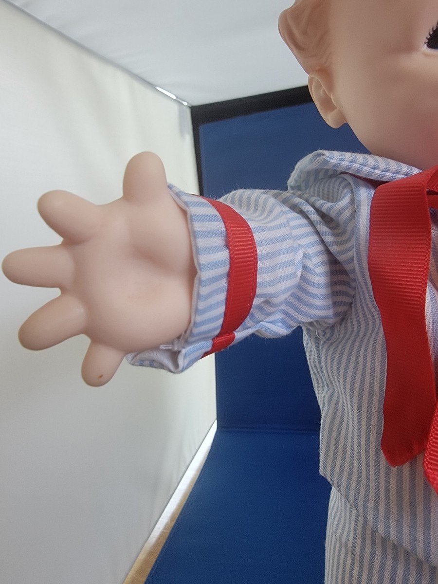 VINTAGE SCOOTLES CAMEO KEWPIE BOY DOLL WITH RED BALLOON | eBay