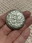 3 Oz Hand Poured Hand Hammered Round Silver Bar 999