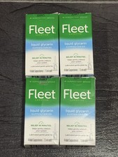 Fleet Laxative Liquid glycerin Suppositories Adult 7.5ml Lot Of 4 Exp. 04/26