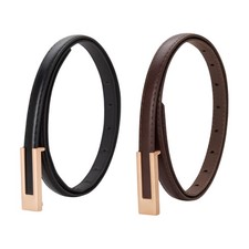 Skinny Belts for Women Dresses Trendy Leather Waist Belt for Pants Jeans