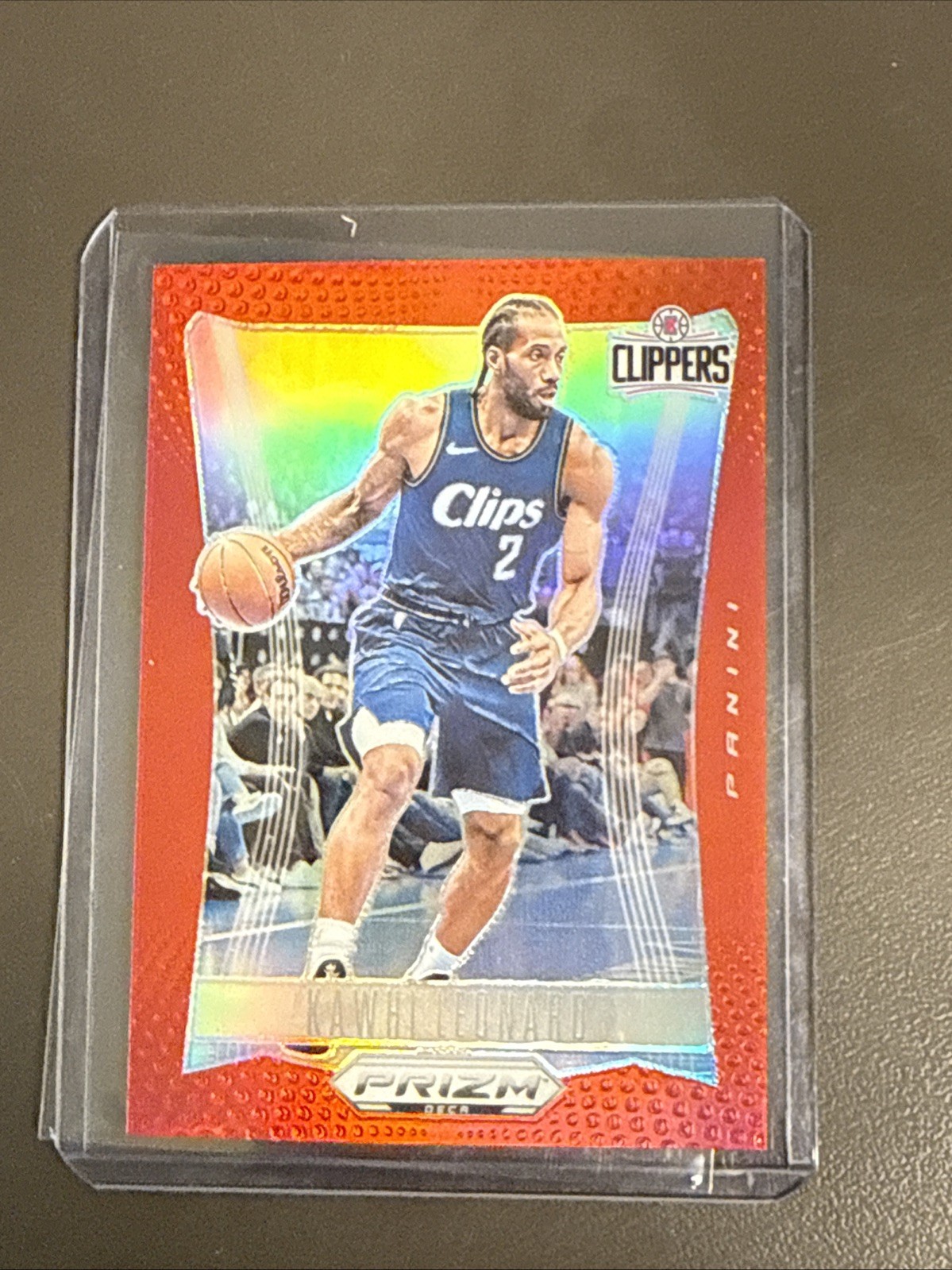 2023-24 Panini Prizm Deca - Kawhi Leonard #278 Red Prizm /199 Clippers
