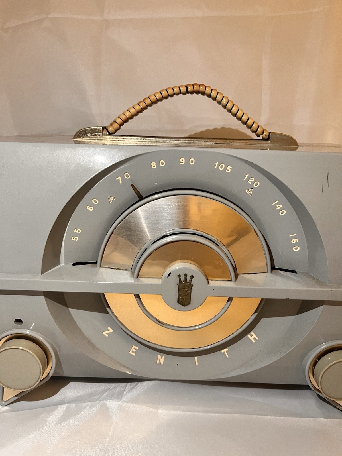 Zenith Model J615-G 1950s MCM Vintage Tube Radio - for PARTS and REPAIR only