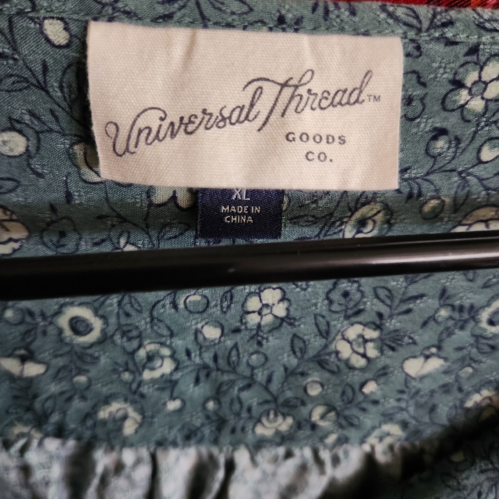 Universal Thread Peasant Blouse Long Sleeves Gree… - image 7