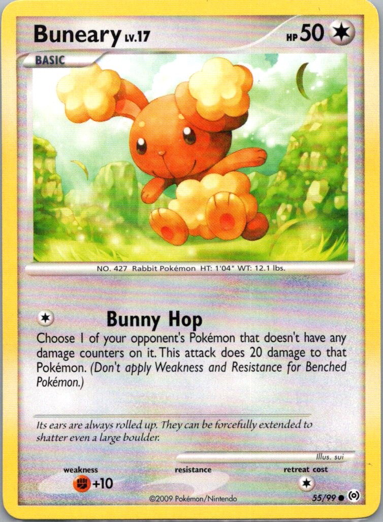 Pokemon TCG Buneary 55/99 Arceus NM