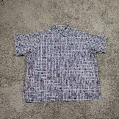 Tori Richard Hawaiian Shirt Mens 3XB Big Beach 3XL Lightweight Resort Tiki Print