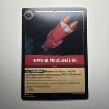 Lorcana: Ursula's Return Imperial Proclamation 131/204 Rare Cold Foil NM