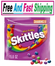 Skittles Wild Berry Chewy Candy, Sharing Size - 15.6 Oz Bag -  Free Shipping