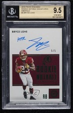 2019 Encased Rookie Notable Signatures Emerald 5/5 Bryce Love BGS 9.5 Auto 9l4