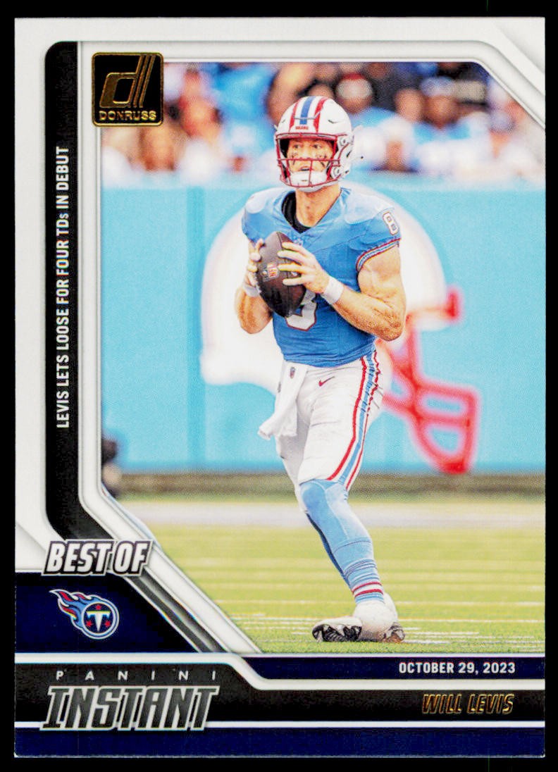 2024 Donruss Will Levis 3 Best of Panini Instant Tennessee Titans