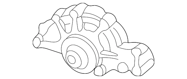 Bomba de agua original del motor GM con junta 19209288 Foto 3 de 4