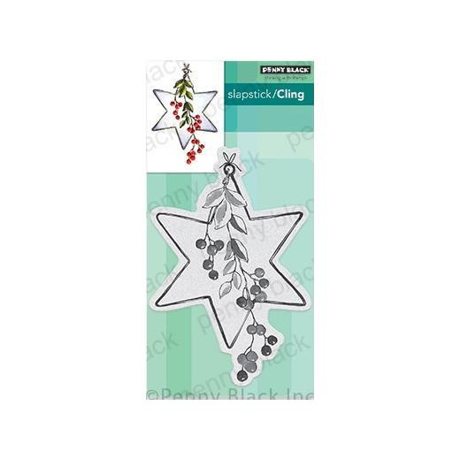 Penny Black Cling Rubber Stamp - Berry Star 40-699