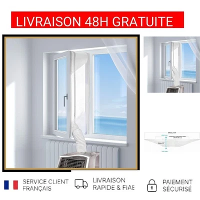 HOOMEE Joint Tissu Calfeutrage Fenêtre Climatiseur Mobile Sèche-Linge 300CM - Photo 1/4