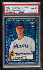 2021 Topps Chrome Platinum Anniversary 172/199 Jordan Holloway #110 PSA 8 0s2w