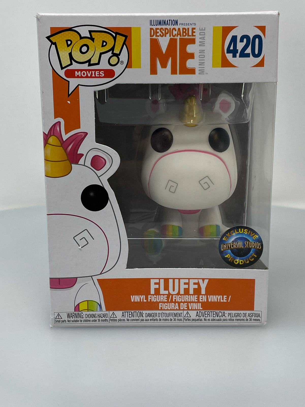 Funko Pop! Movies Despicable Me 3 Fluffy Rainbow Hooves #420 Damaged Box
