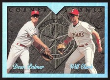1995 Leaf Cornerstones Dean Palmer / Will Clark #5 Texas Rangers